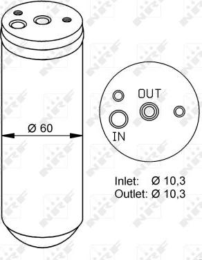 NRF 33293 - Filtro deshidratante, aire acondicionado parts5.com