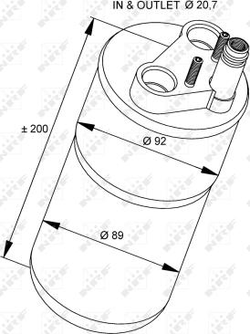 NRF 33216 - Осушитель, кондиционер parts5.com