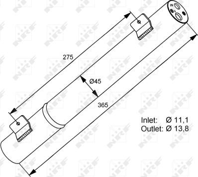 NRF 33282 - Filtro deshidratante, aire acondicionado parts5.com