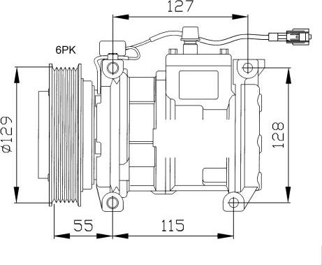 NRF 32093 - Компрессор кондиционера parts5.com