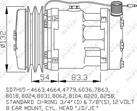 NRF 32238 - Компрессор кондиционера parts5.com