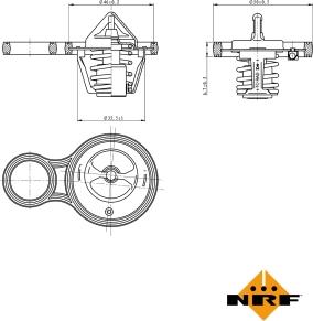 NRF 725094 - Термостат, охлаждающая жидкость parts5.com