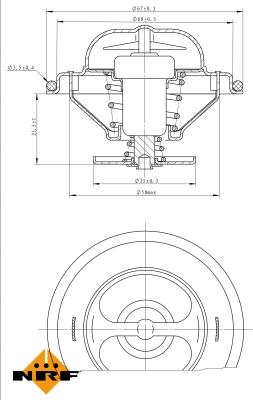 NRF 725096 - Термостат, охлаждающая жидкость parts5.com