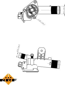 NRF 725056 - Термостат, охлаждающая жидкость parts5.com