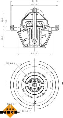 NRF 725065 - Термостат, охлаждающая жидкость parts5.com