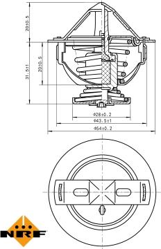 NRF 725060 - Термостат, охлаждающая жидкость parts5.com