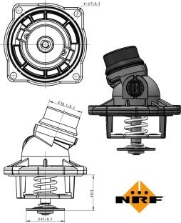 NRF 725002 - Термостат, охлаждающая жидкость parts5.com