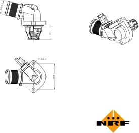 NRF 725015 - Термостат, охлаждающая жидкость parts5.com