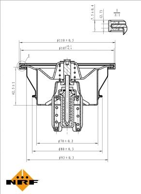 NRF 725013 - Термостат, охлаждающая жидкость parts5.com