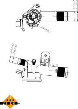 NRF 725082 - Термостат, охлаждающая жидкость parts5.com