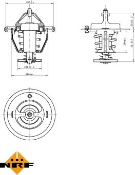 NRF 725087 - Термостат, охлаждающая жидкость parts5.com