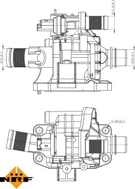 NRF 725039 - Термостат, охлаждающая жидкость parts5.com