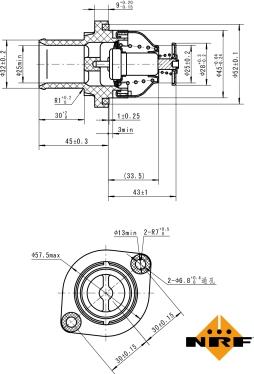 NRF 725035 - Термостат, охлаждающая жидкость parts5.com