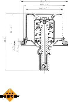 NRF 725029 - Термостат, охлаждающая жидкость parts5.com