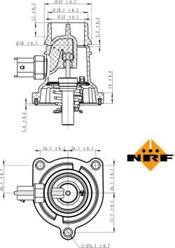 NRF 725024 - Термостат, охлаждающая жидкость parts5.com