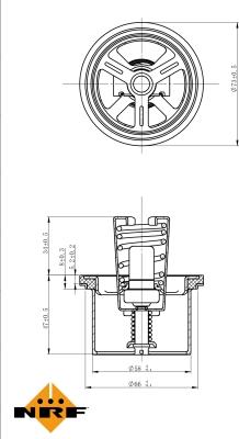 NRF 725020 - Термостат, охлаждающая жидкость parts5.com