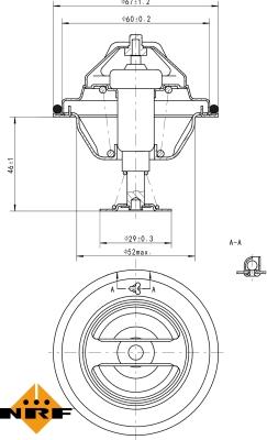 NRF 725077 - Термостат, охлаждающая жидкость parts5.com