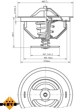 NRF 725198 - Термостат, охлаждающая жидкость parts5.com