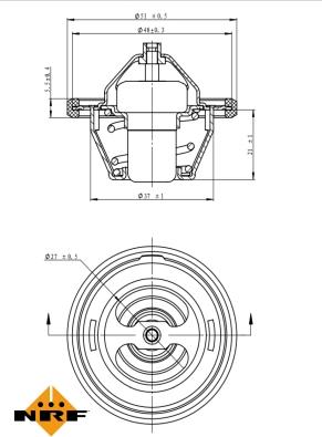 NRF 725149 - Termostato, refrigerante parts5.com