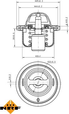 NRF 725146 - Термостат, охлаждающая жидкость parts5.com