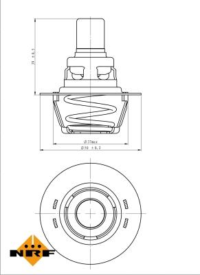 NRF 725141 - Termostato, refrigerante parts5.com