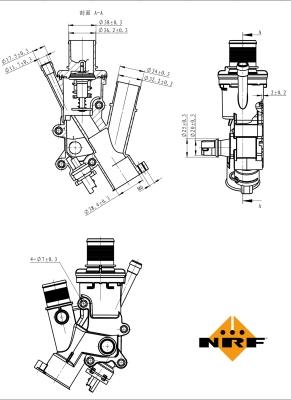 NRF 725165 - Термостат, охлаждающая жидкость parts5.com