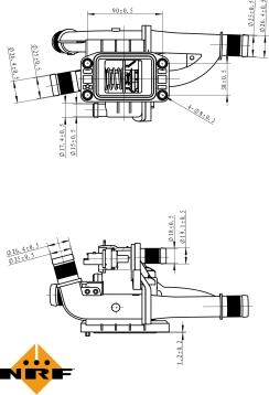 NRF 725163 - Термостат, охлаждающая жидкость parts5.com