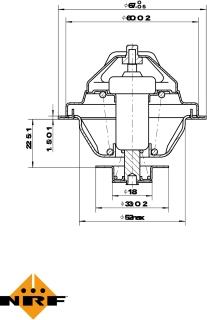 NRF 725162 - Термостат, охлаждающая жидкость parts5.com