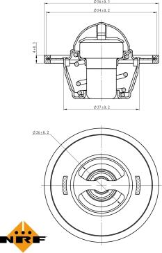 NRF 725104 - Термостат, охлаждающая жидкость parts5.com