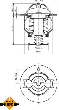 NRF 725119 - Термостат, охлаждающая жидкость parts5.com