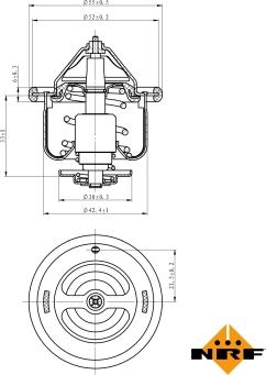 NRF 725110 - Термостат, охлаждающая жидкость parts5.com