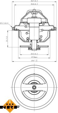 NRF 725188 - Термостат, охлаждающая жидкость parts5.com