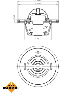 NRF 725183 - Термостат, охлаждающая жидкость parts5.com