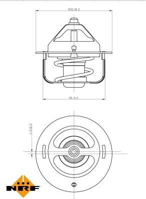 NRF 725120 - Термостат, охлаждающая жидкость parts5.com