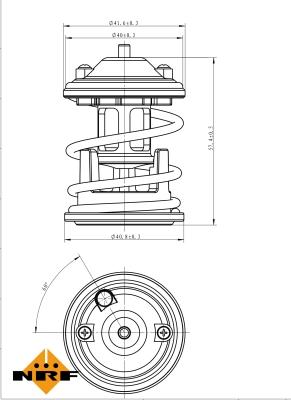 NRF 725219 - Термостат, охлаждающая жидкость parts5.com