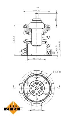 NRF 725225 - Термостат, охлаждающая жидкость parts5.com