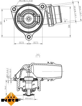 NRF 725222 - Термостат, охлаждающая жидкость parts5.com