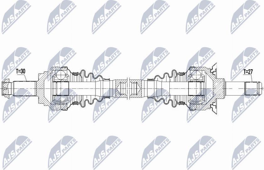 NTY NPW-BM-085 - Приводной вал parts5.com