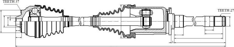 NTY NPW-BM-030 - Приводной вал parts5.com