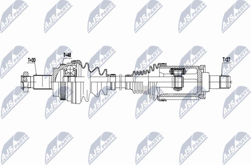 NTY NPW-BM-193 - Приводной вал parts5.com