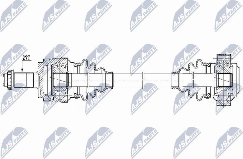 NTY NPW-BM-148 - Приводной вал parts5.com