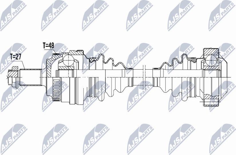 NTY NPW-BM-147 - Приводной вал parts5.com