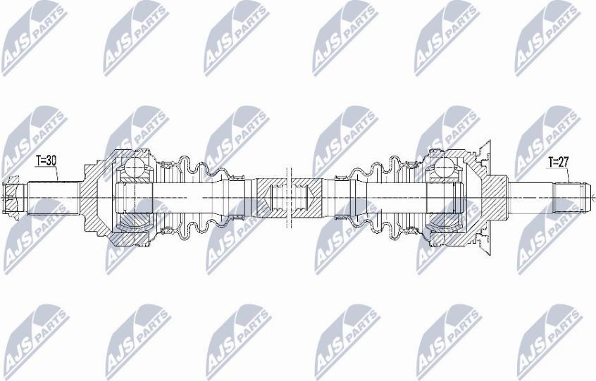 NTY NPW-BM-101 - Приводной вал parts5.com