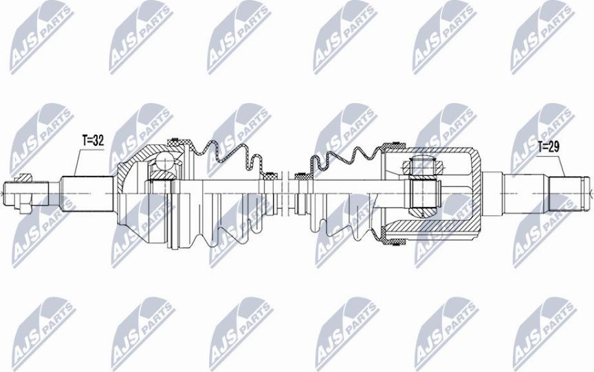 NTY NPW-CH-034 - Приводной вал parts5.com