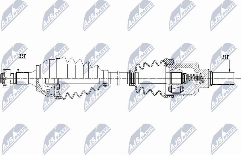 NTY NPW-CT-077 - Приводной вал parts5.com