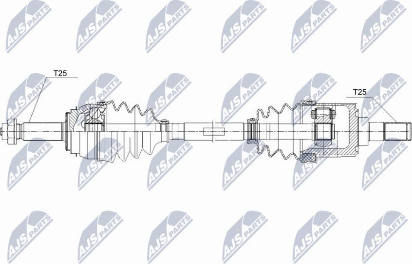 NTY NPW-KA-356 - Приводной вал parts5.com