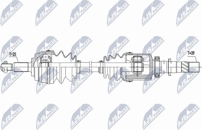 NTY NPW-RE-101 - Приводной вал parts5.com