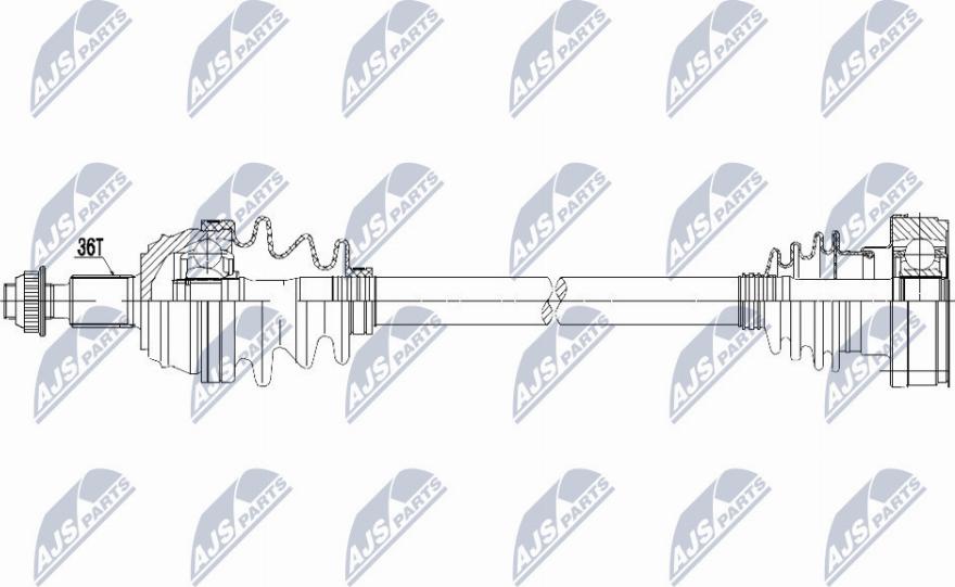 NTY NPW-VW-097 - Приводной вал parts5.com