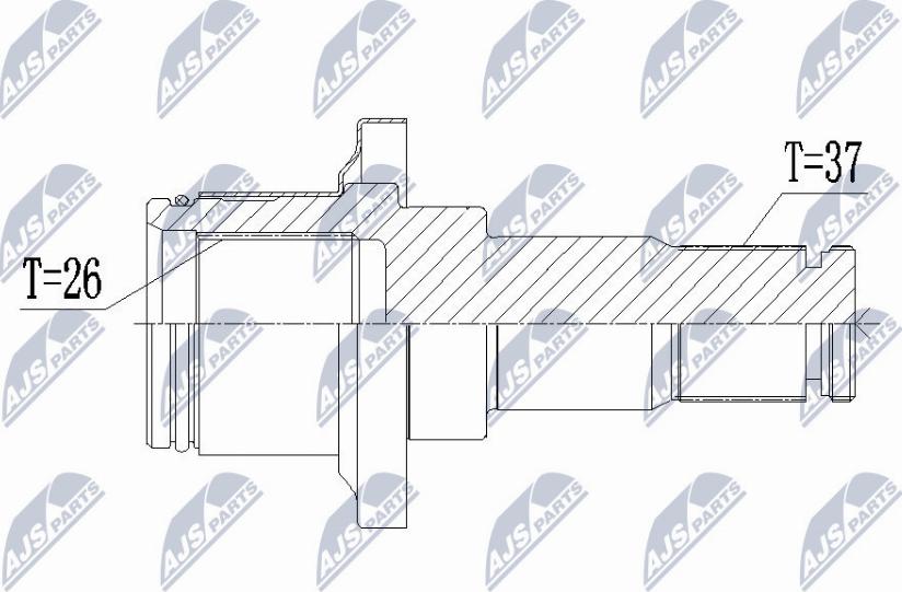 NTY NPW-VW-004W1 - Приводной вал parts5.com