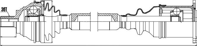 NTY NPW-VW-038 - Приводной вал parts5.com